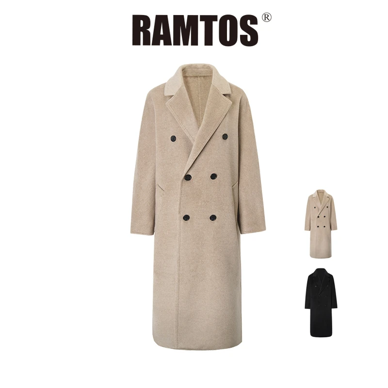 RAMTOS801经典老钱羊绒大衣