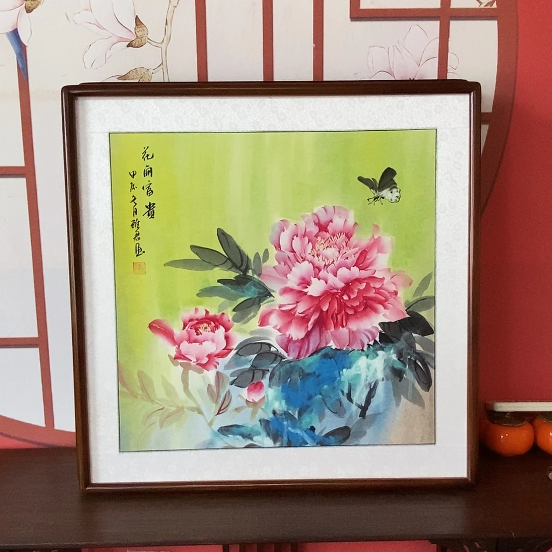 国画手绘国画62✖️62尺寸