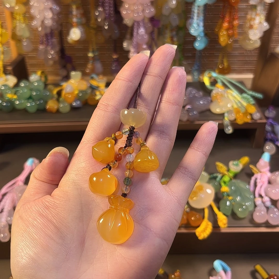 童***画玛瑙/玉髓未镶嵌车挂福利款手机链