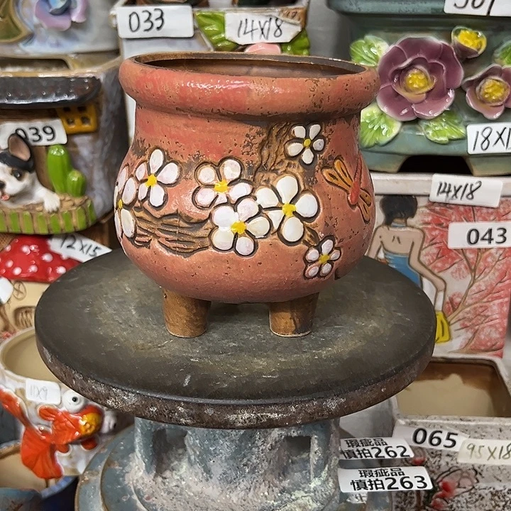 粗陶材质多肉花盆