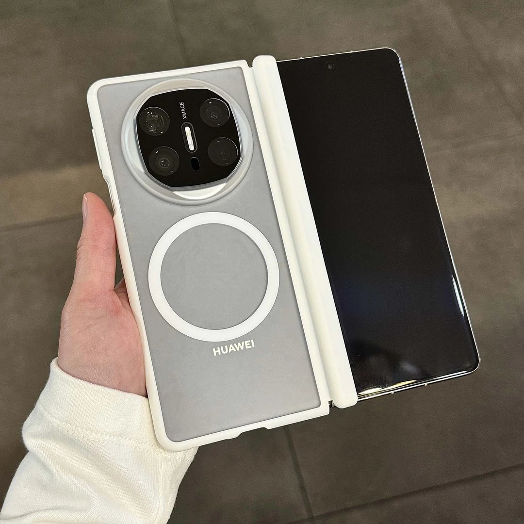 适用华为matex6硅胶软边壳matex5镜头全包无线磁吸全包硅胶手机壳