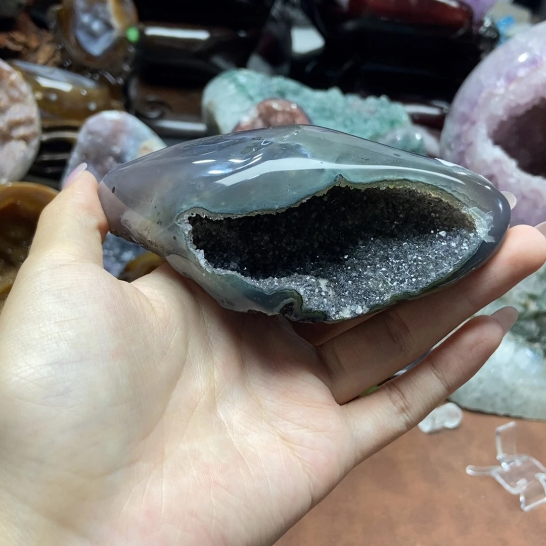 紫晶摆件未镶嵌水晶