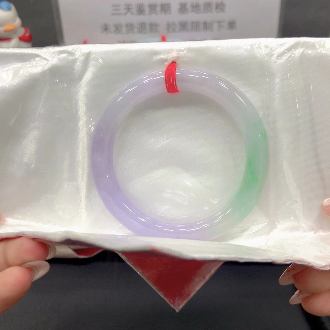翡翠未镶嵌手镯52圆12号链接