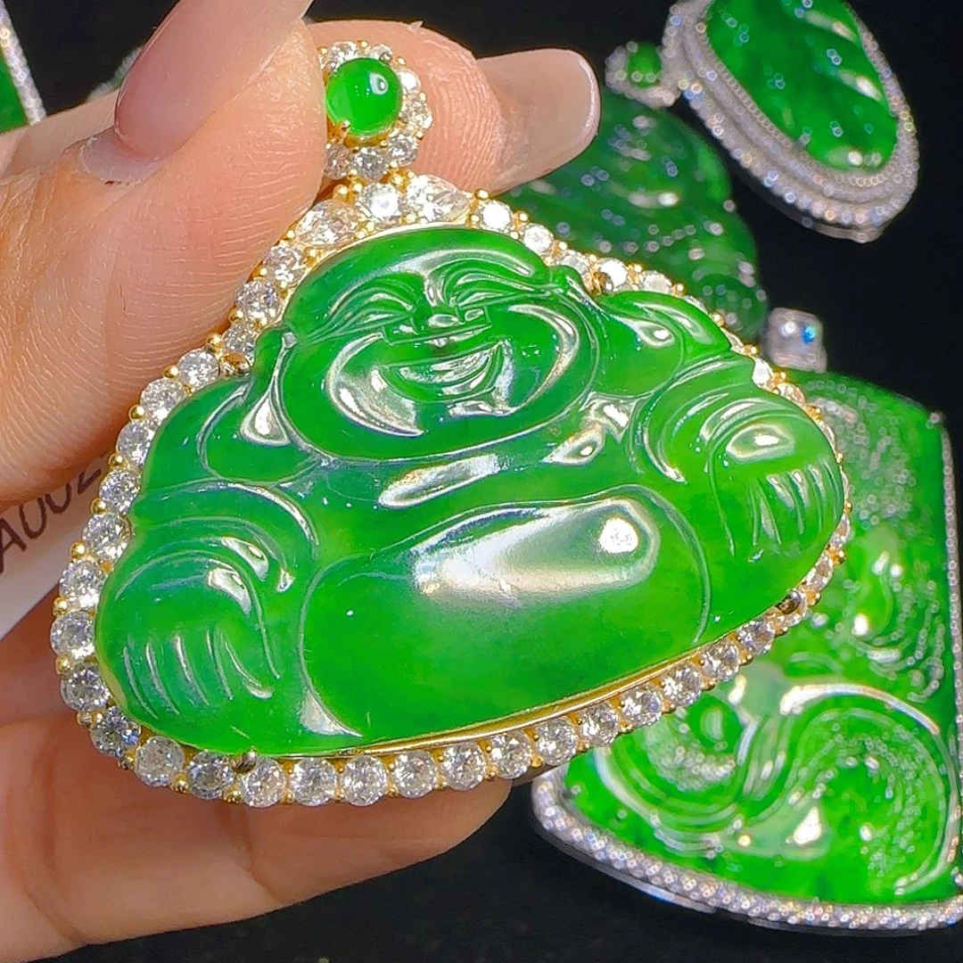 翡翠吊坠(赠链)银S925镶嵌