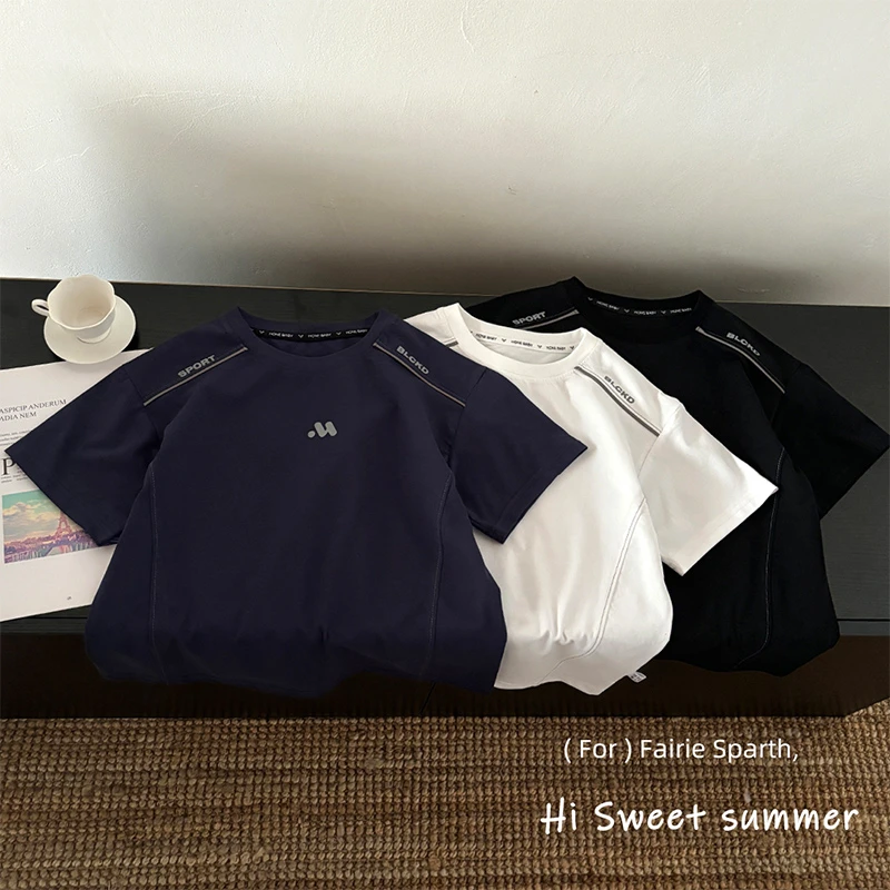 【重磅索罗娜】夏季儿童新款冰爽棉T恤韩版百搭中大童短袖T男童运