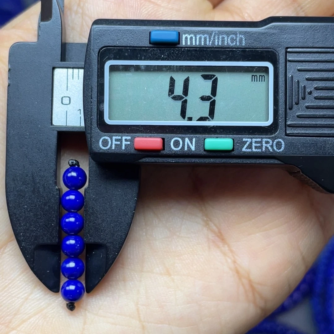 青金石未镶嵌4mm弟子珠配饰