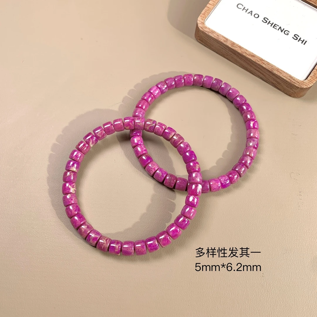 潮生石丨舒俱来直切手串5mm*6.2mm/多样性发其一/C01641