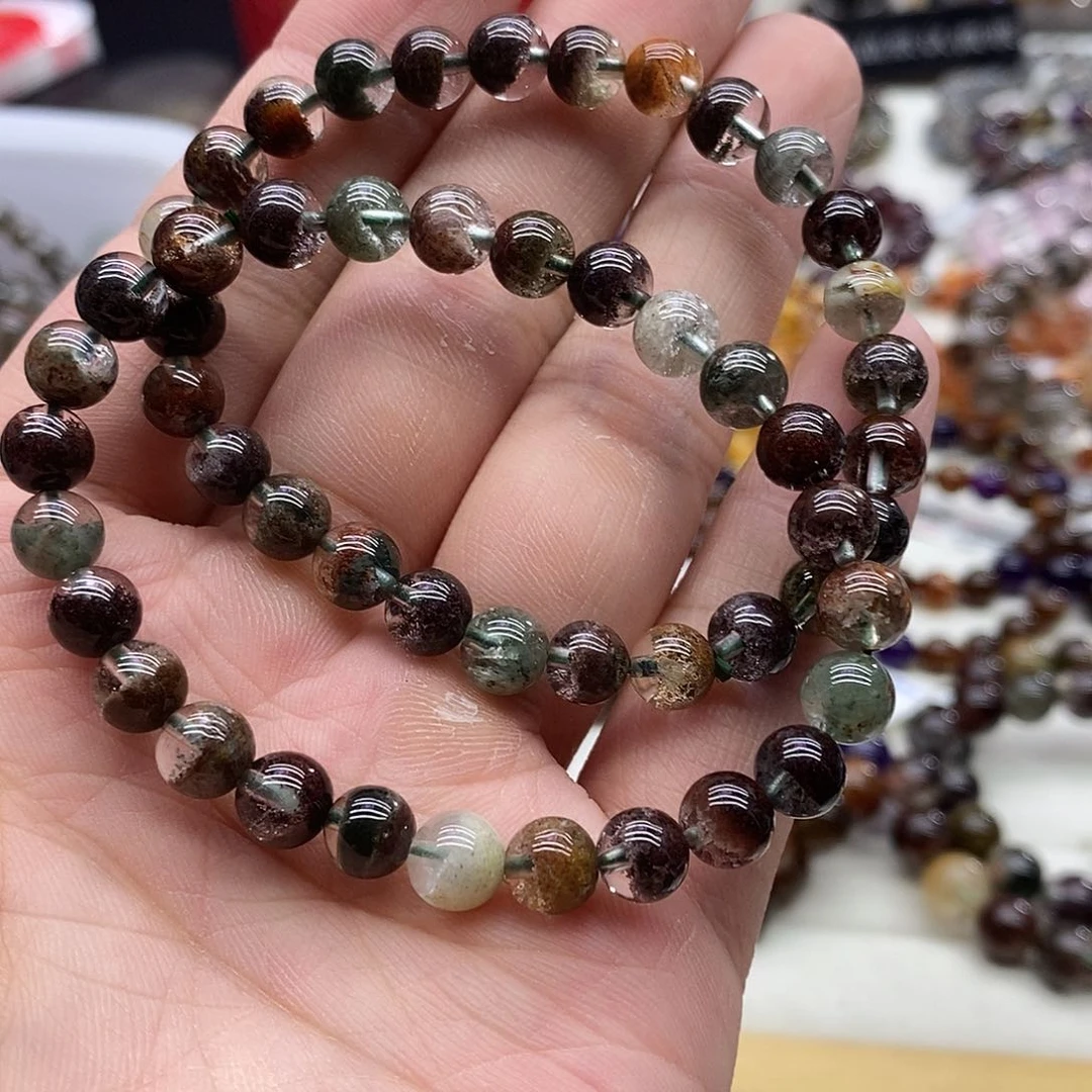 水晶手链未镶嵌多样性发货发一条