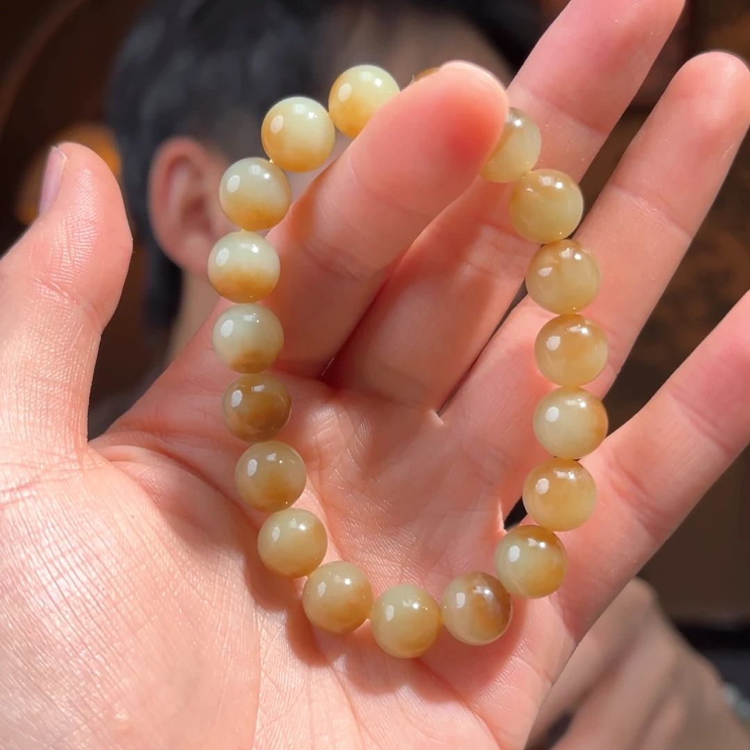 未镶嵌手串和田玉新疆若羌聚宝盆10mm800