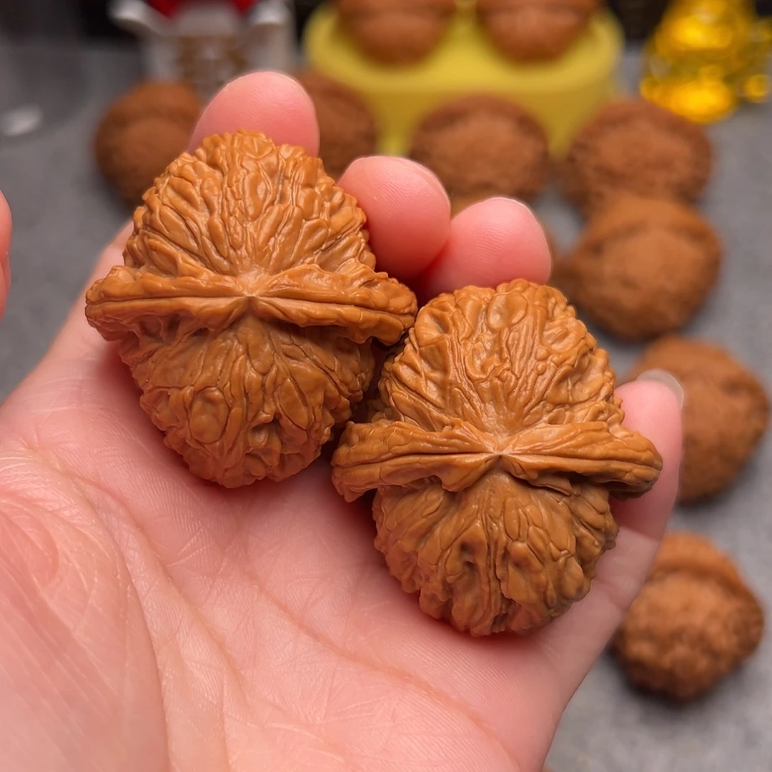 把件文玩核桃时*-精品大肚白狮子41全品