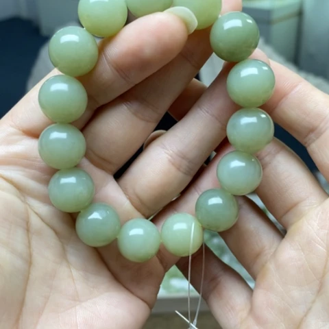 和田玉未镶嵌手链214