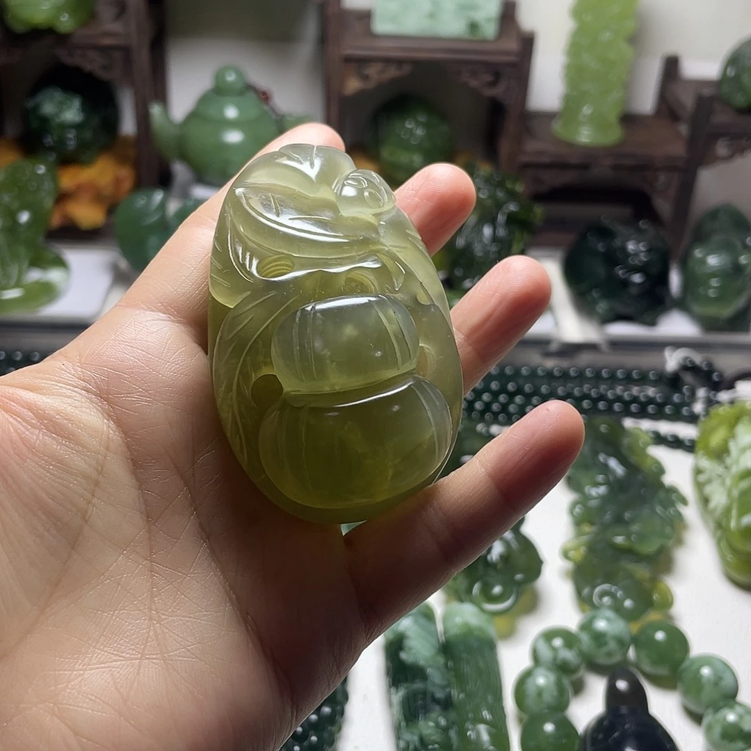 蛇纹石玉未镶嵌手把