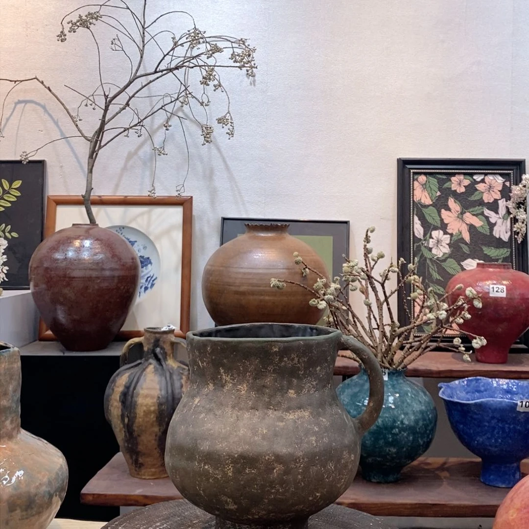 瓶景德镇手工花器 盘泥 微瑕