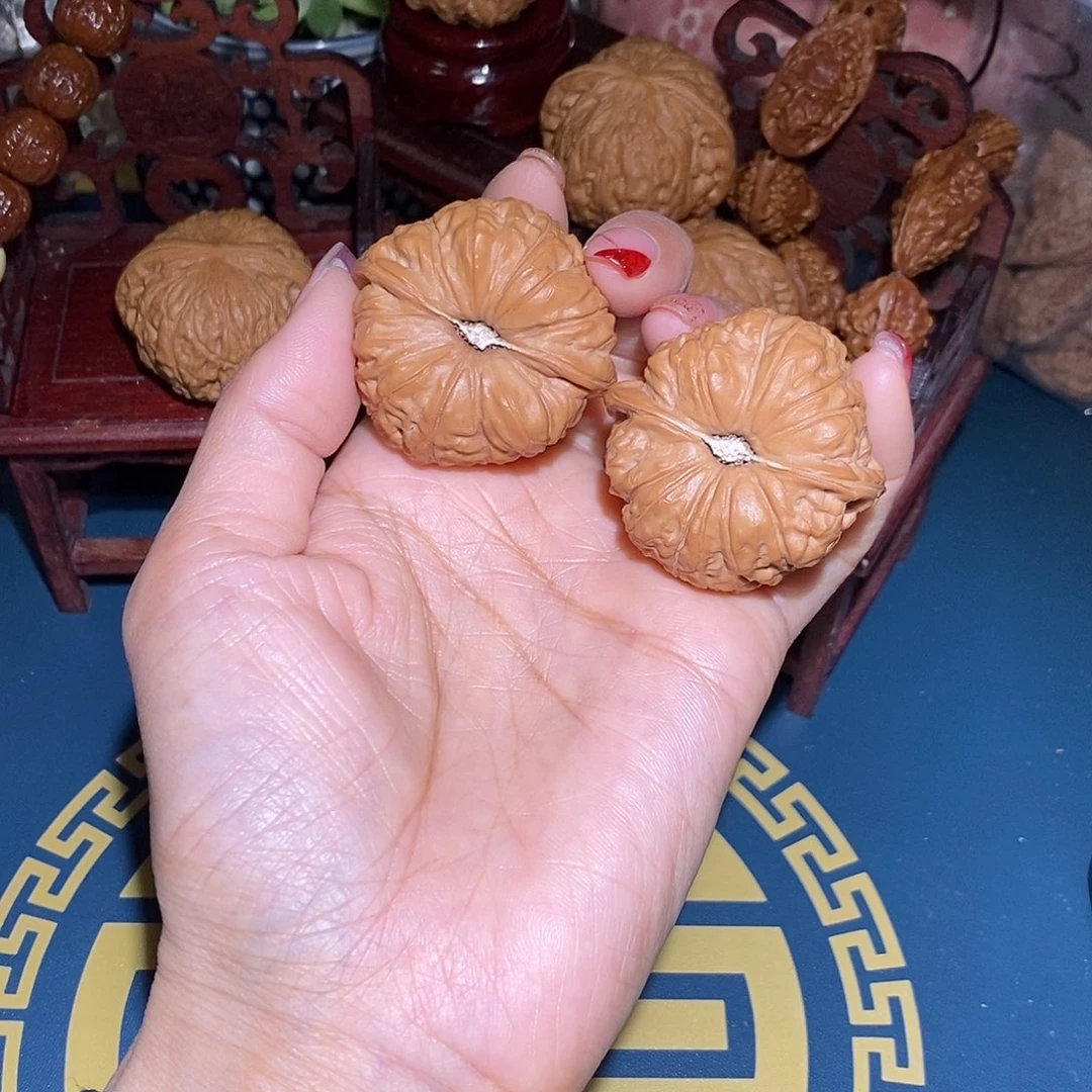 文玩核桃把件44南瓜墩