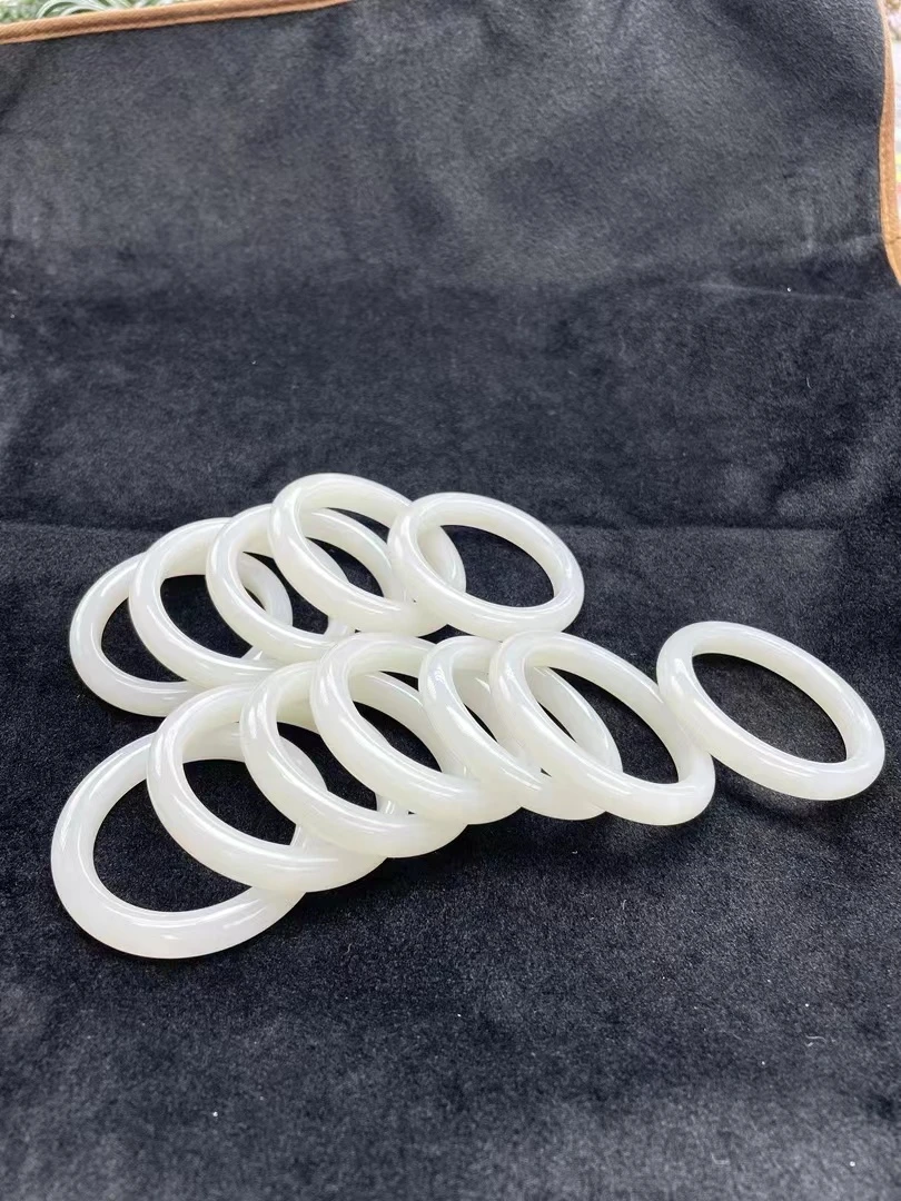 【小耿珠宝】和田玉白玉手镯/1.5（多样性发其一）