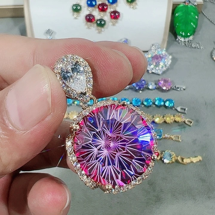 钨金无红宝蓝宝满钻镶嵌大宝贝