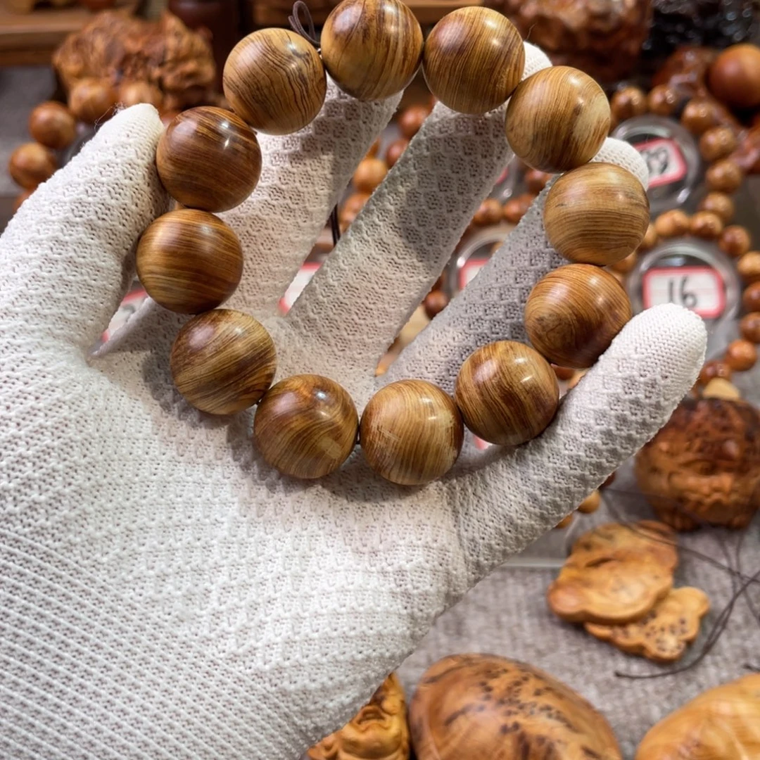 柏木（崖柏）2.0玉化蚕丝纹