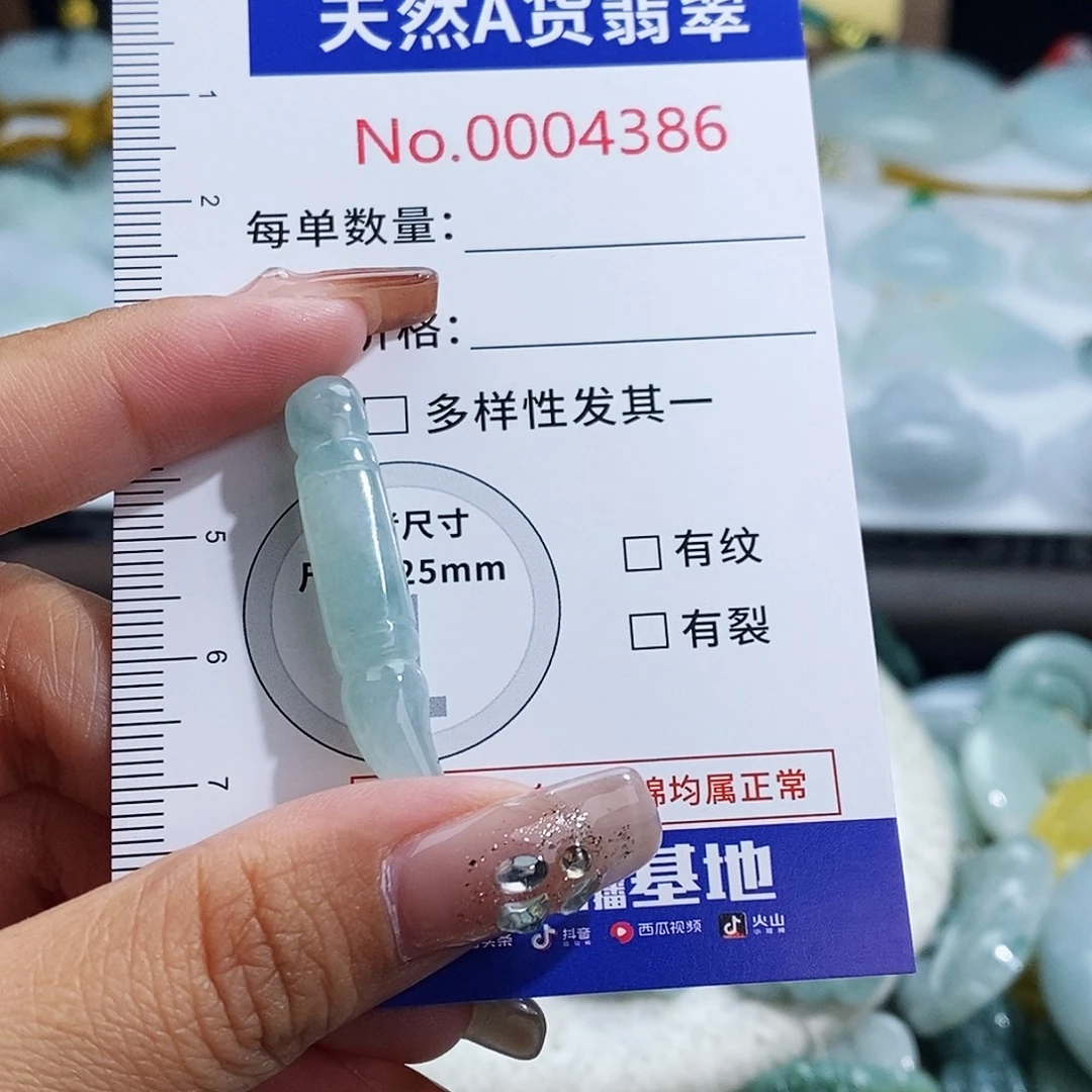 翡翠未镶嵌颈饰4386