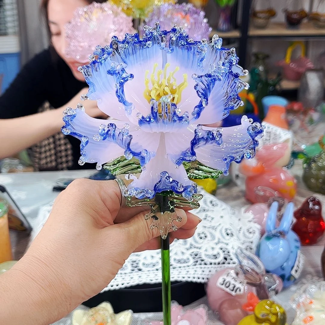牡丹 家悦琉璃工艺品