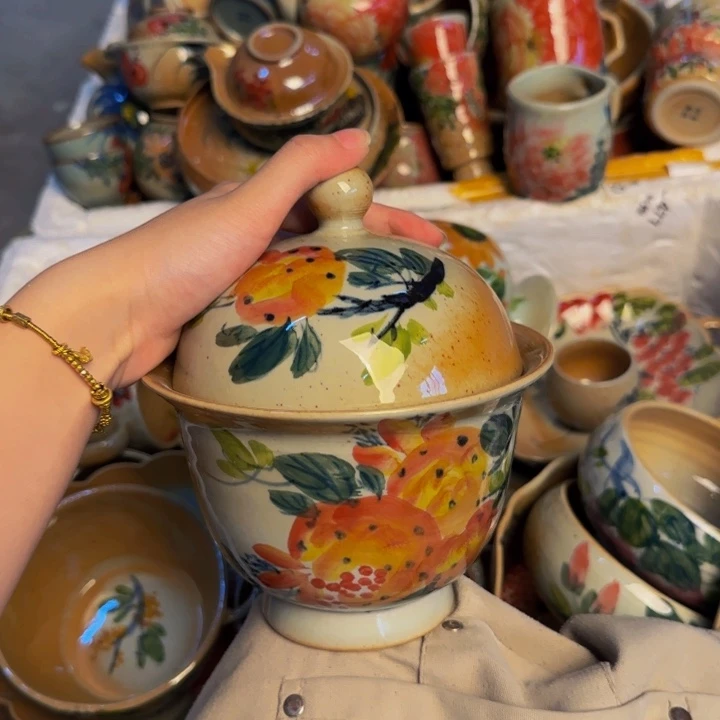 瓷片景德镇陶瓷手工手绘