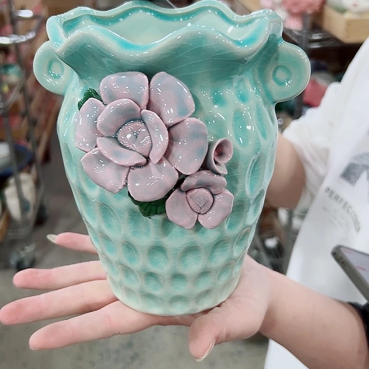 有孔.凑满10元发货多肉陶瓷花盆！