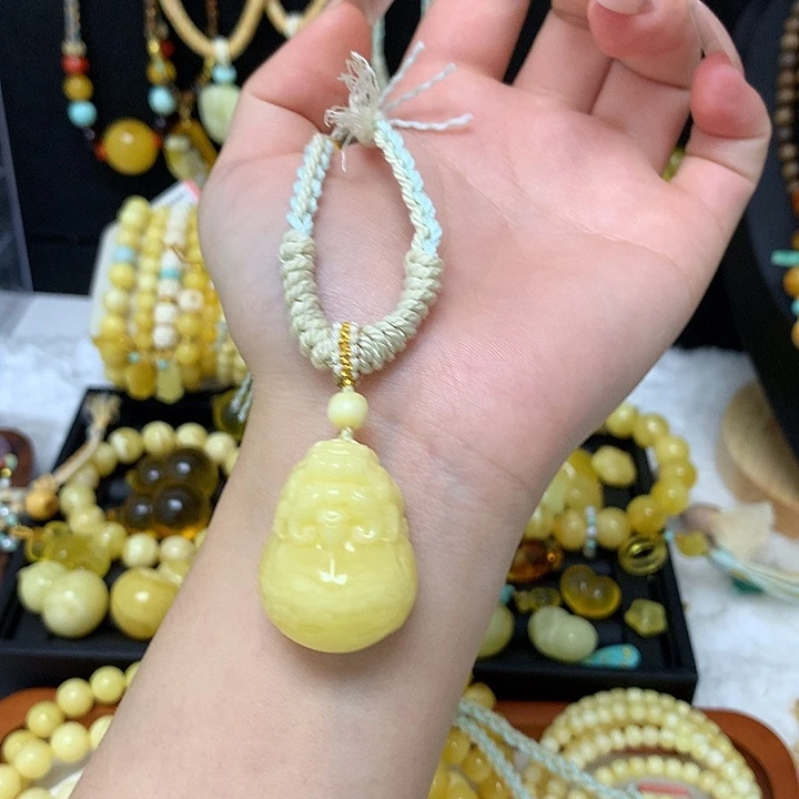 手链蜜蜡未镶嵌蜜蜡吊坠项链