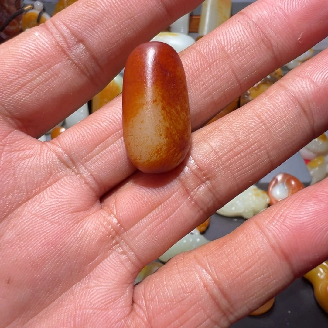 和田玉未镶嵌挂件雪*