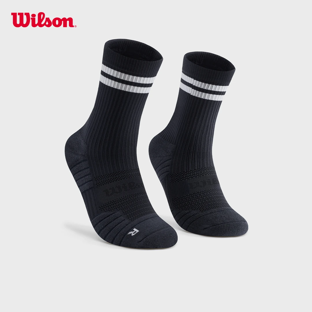 Wilson威尔胜官方新款Performance运动抗菌袜高腰袜WU20036532