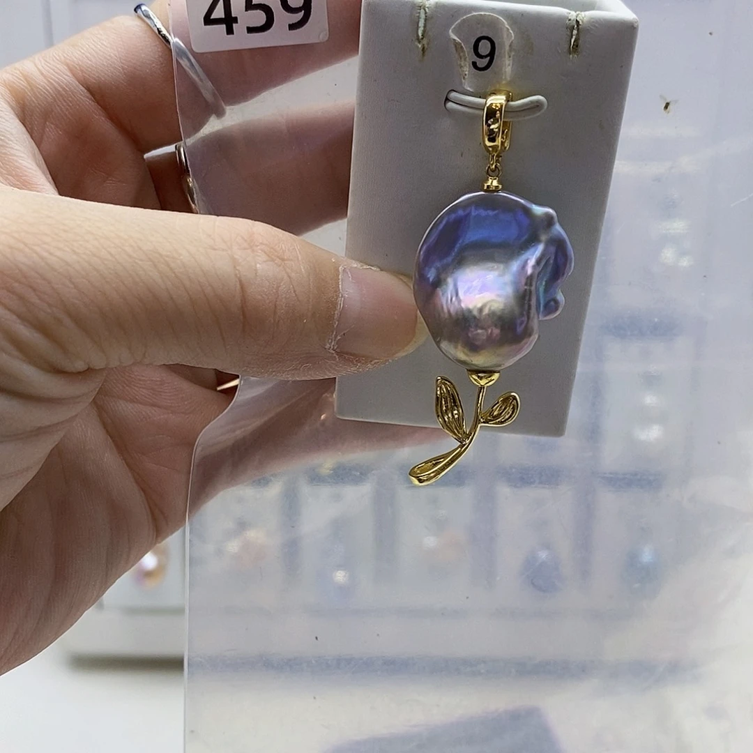 颈饰合金淡水珍珠