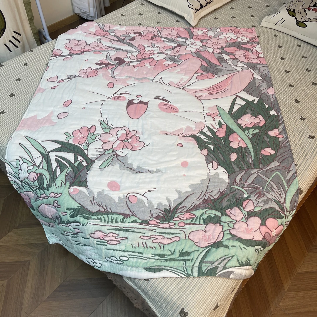 【新人福利】120*150樱花兔泡芙被