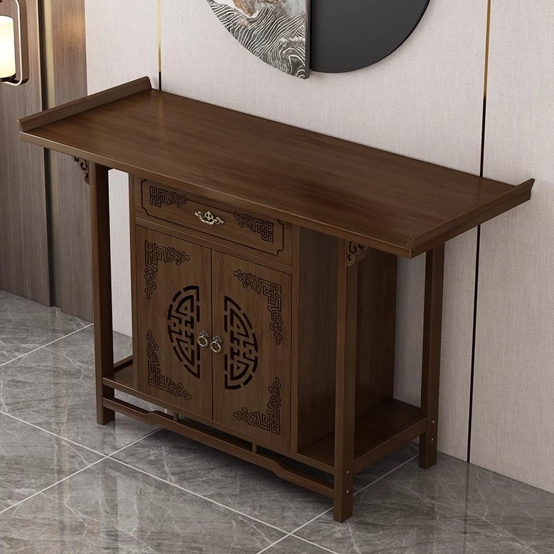 供桌佛台家用新中式玄关台香案菩萨财神佛龛简易条案供台神台佛桌