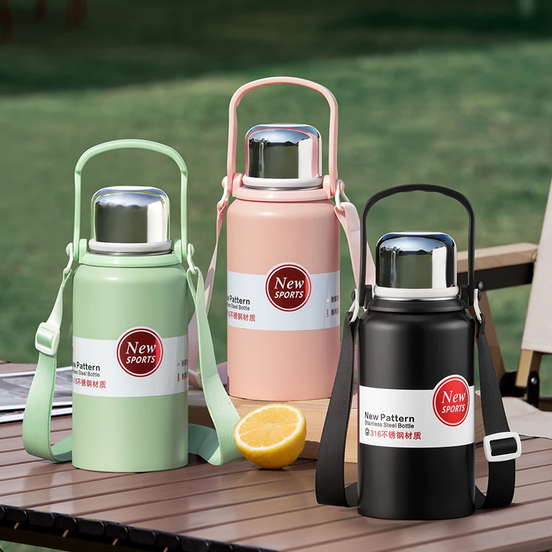 【粉丝福利】316不锈钢大容量男女便携高颜值保温水壶