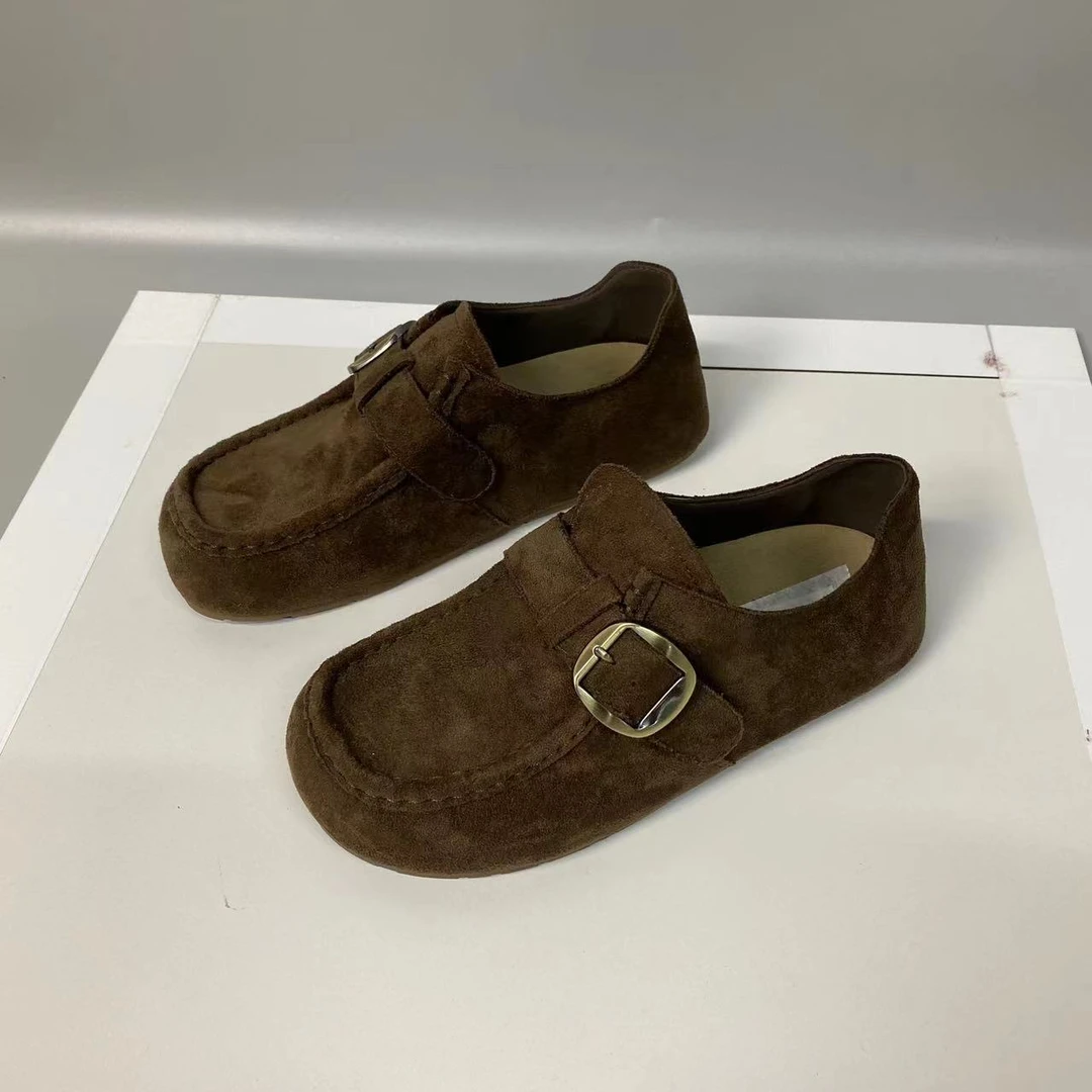 复古厚底勃肯鞋软底百搭透气轻便法式玛丽珍休闲鞋 633213