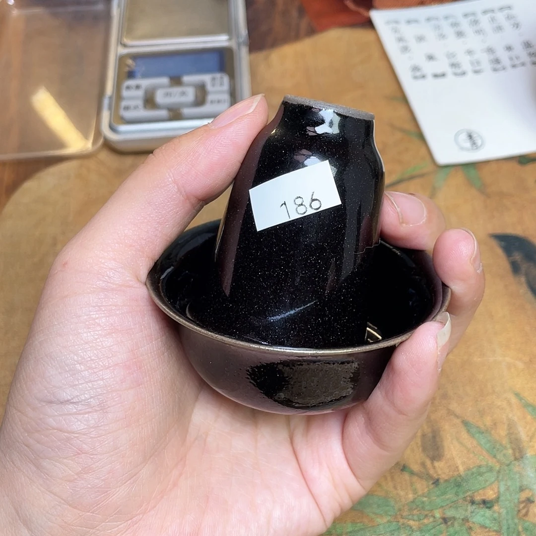 茶盏186 福临号建盏柴烧薄胎