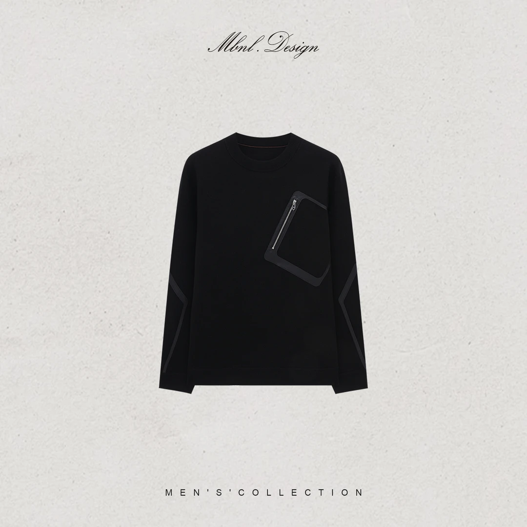 MBNL-F「Blanket」秦磊男装绵羊毛定织绵密锁温卫衣LL-WSY1223