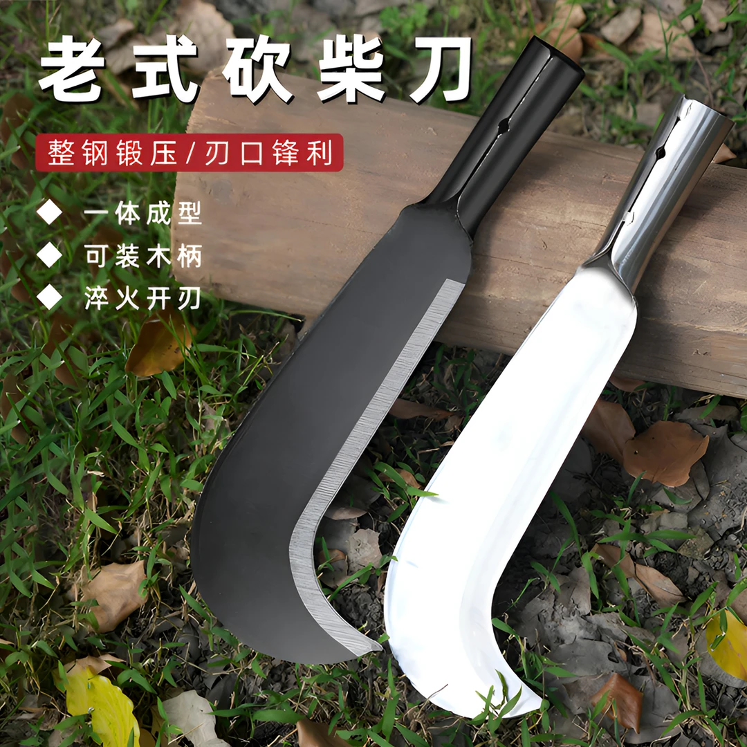 砍柴刀高锰钢锻打砍树刀高硬度大号劈柴刀坎刀农用户外砍树专用刀