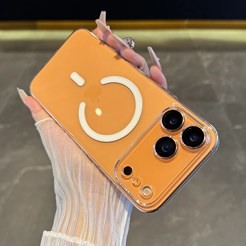 适用于iPhone17promax手机壳透明苹果17Air磁吸16防摔15pro简约14