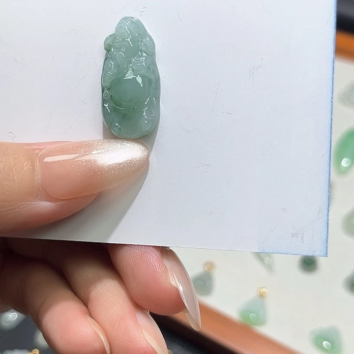 颈饰未镶嵌翡翠财神爷