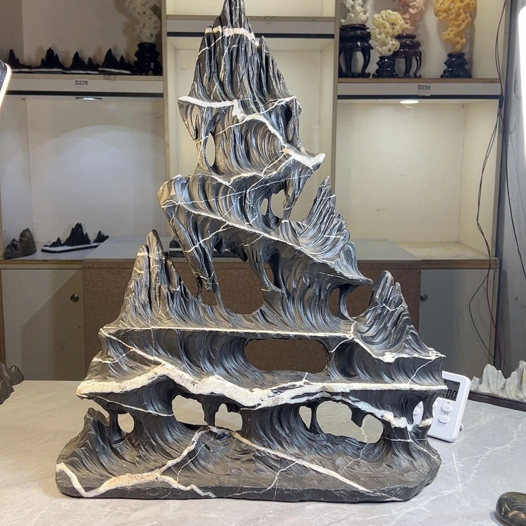 灵璧奇石博览会摆件吕*金