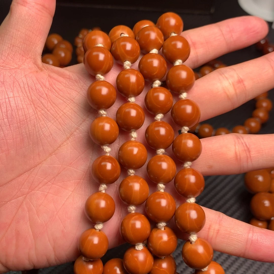 【闪购商品】橄榄核手串/手链小**?1.3全品无暇 脖挂