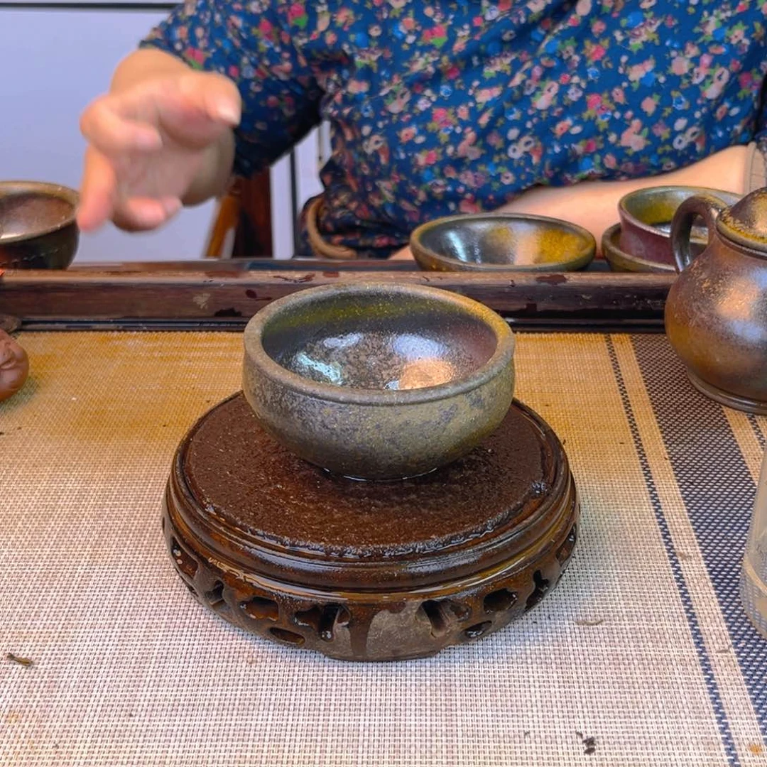 紫砂茶壶底槽清柴烧80cc