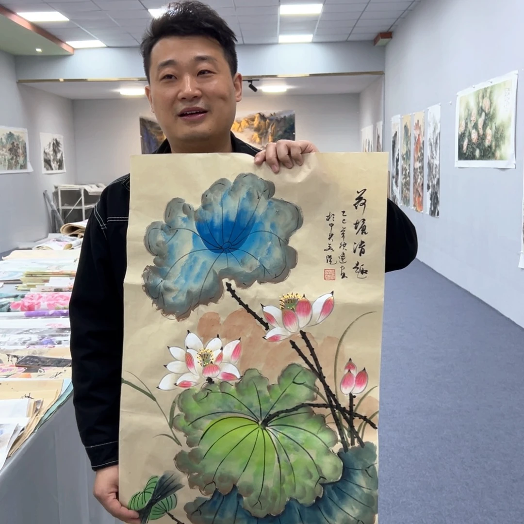 国画国画作品宣纸纯手绘