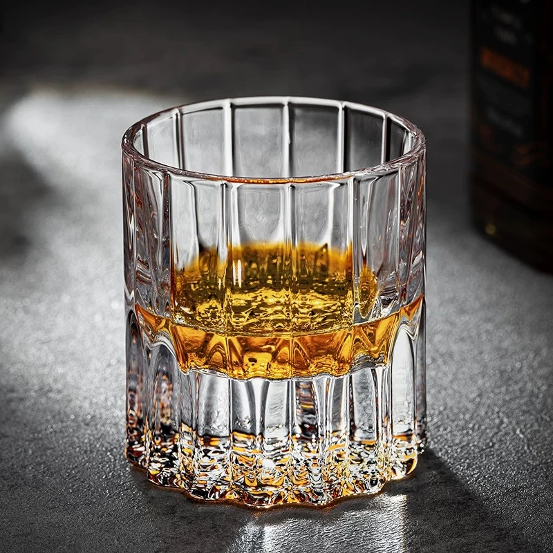 2025爆款江户切子威士忌酒杯水晶玻璃家用洋酒杯高级感星芒杯雕花