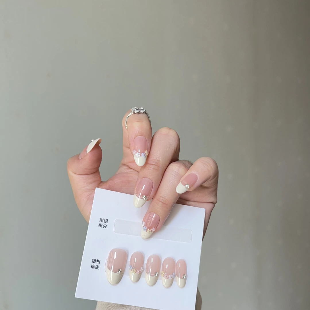 【实拍101】春夏新款可爱显白美甲甲片纯手工穿戴甲指甲贴片短款