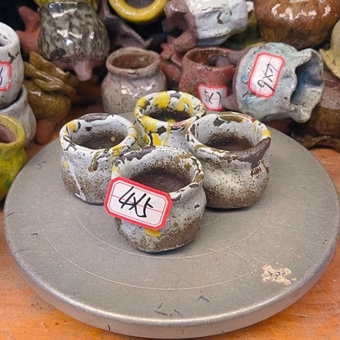 粗陶花盆手工花盆制作就这样