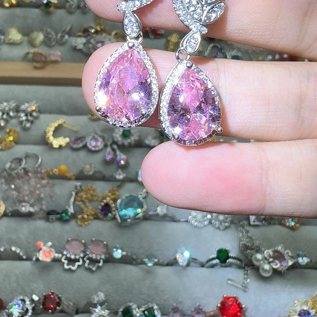 托帕石戒指银S925镶嵌