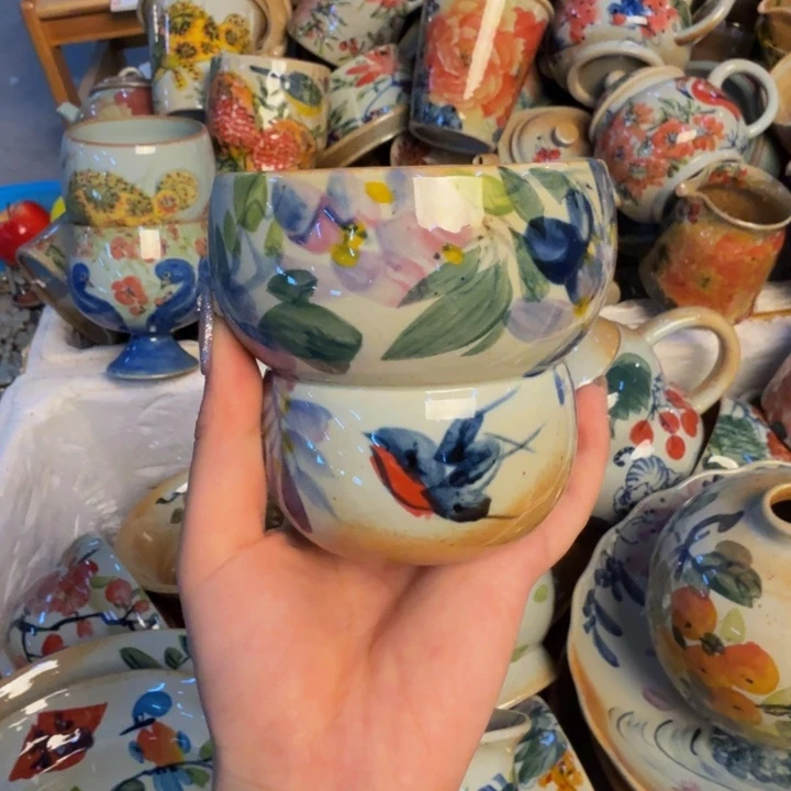 瓷片景德镇陶瓷手工手绘