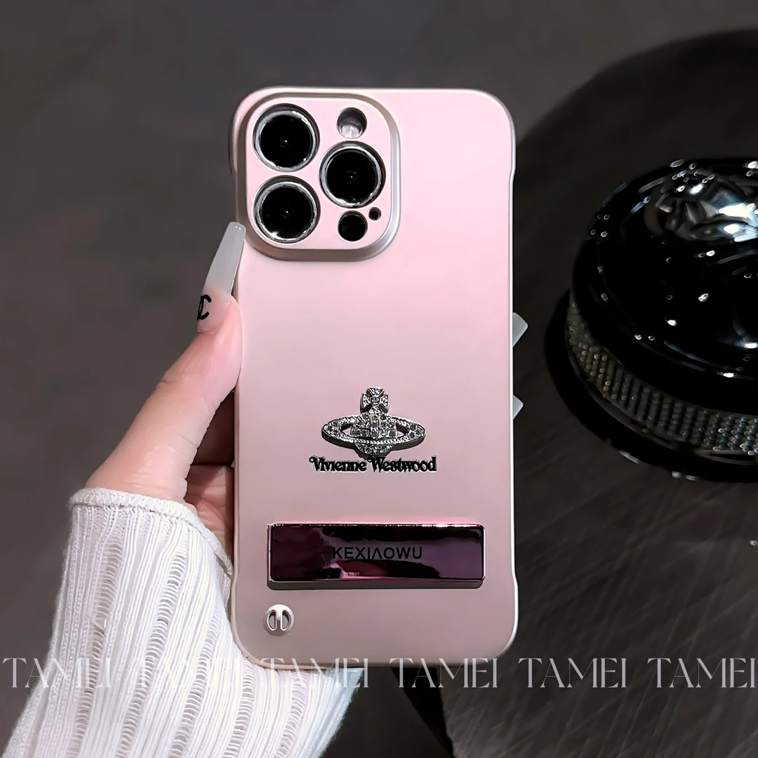闪钻西太后支架适用于苹果/华为/OPPO/小米金属漆无边框手机壳女