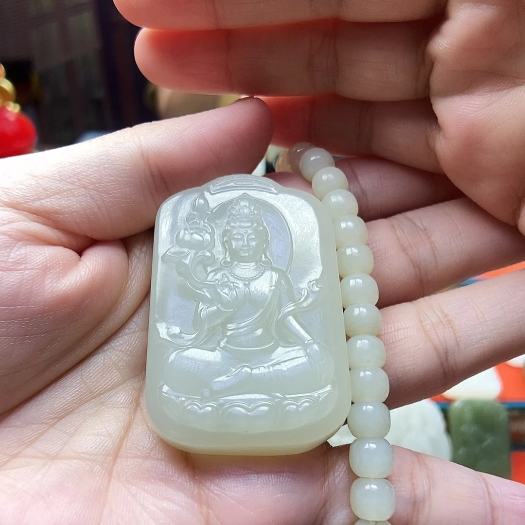 颈饰未镶嵌和田玉草****8