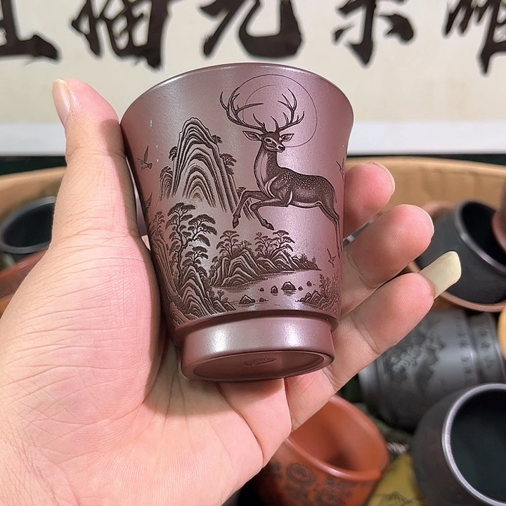 茶杯紫砂全手工紫砂主人杯